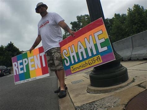anti lgbtq group protests in chambersburg square ahead of pride event