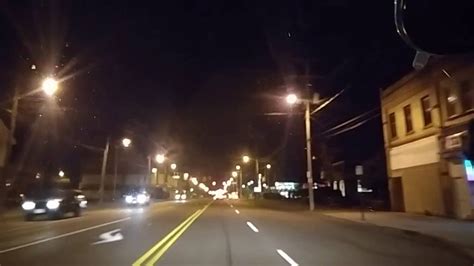 Driving By Eriepennsylvania At Night Youtube