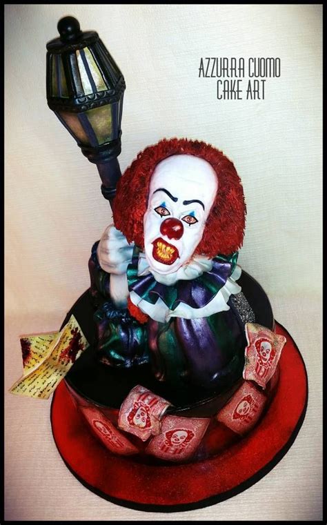 From The Movie It Pennywise The Dancing Clown Cake By Azzurra Cuomo Cake Art Cakesdeco