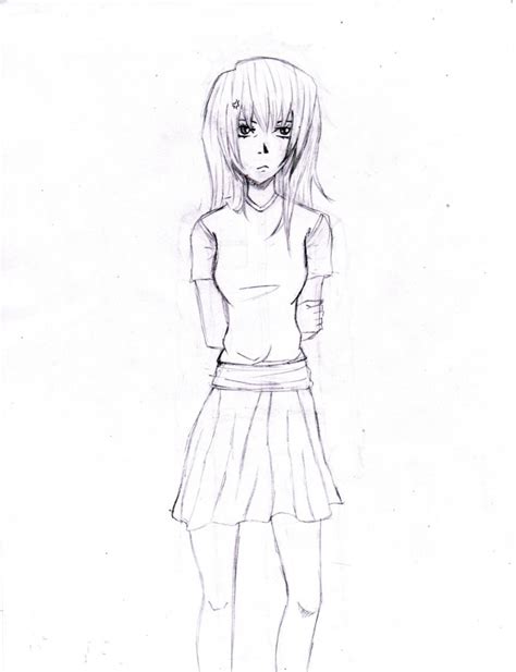 Anime Girl Full Body Drawing At Explore Collection