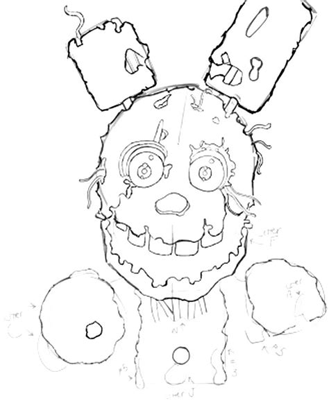 Springtrap Coloring Pages 🖌 To Print And Color