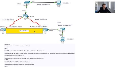 How To Configure Vpns Using Cisco Packet Tracer Part Two Youtube