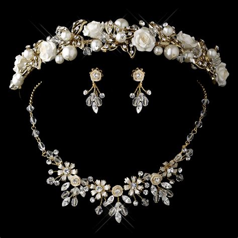 Midsummer Tiara And Jewelry Set Elegant Bridal Hair