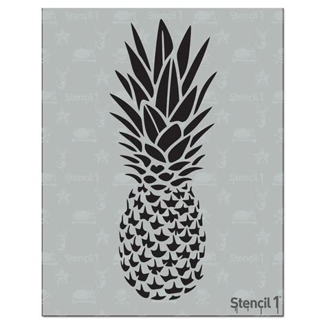 Stencil1 Pineapple Stencil 85 X 11 Stencil Diy Fabric Painting