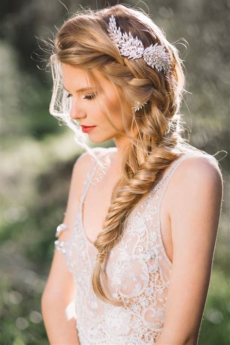 21 Most Outstanding Braided Wedding Hairstyles Straight Wedding Hair