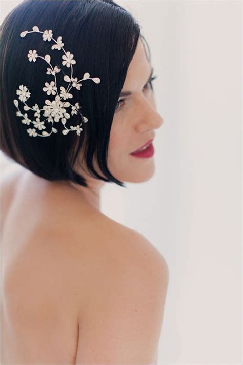 An Insanely Lovely Accessory For Short Haired Brides You Dont Have