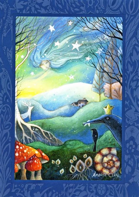 Yule Winter Solstice Festival Greeting Card Celtic Pagan Amanda Clark Winter Solstice Rituals