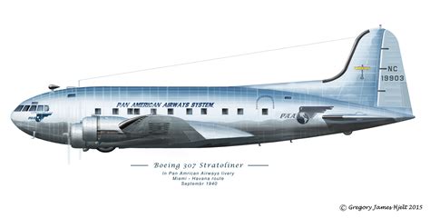 Boeing 307 Stratoliner Vintage Aircraft Paper Airplane Models