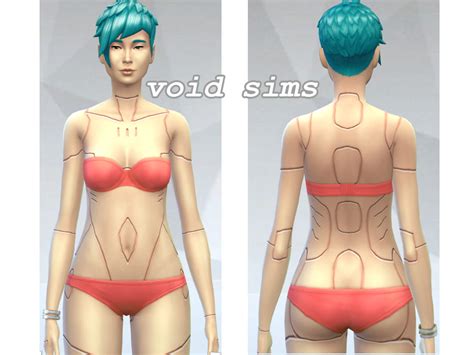 The Sims Resource Robot Dermal Tattoos Female