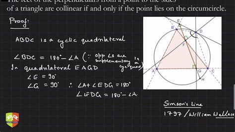Simsons Line Proof Ll Geometry 33 Youtube