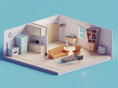 Top 10 Blender Artworks From July 2017 Low Poly Low Poly Models