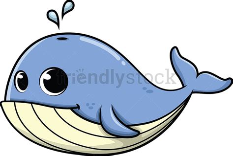 Cute Baby Whale Cartoon Vector Clipart Friendlystock Ph