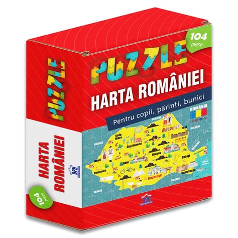 Puzzle Piese Harta Romaniei Didactica Publishing House