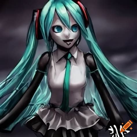 Dark And Creepy Image Of Hatsune Miku