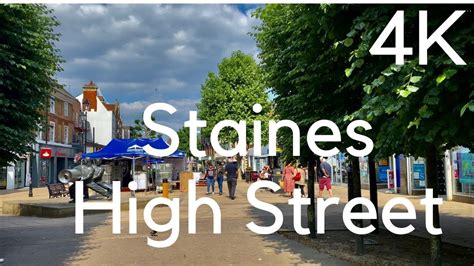 High Street Staines Upon Thames And River Thames Youtube