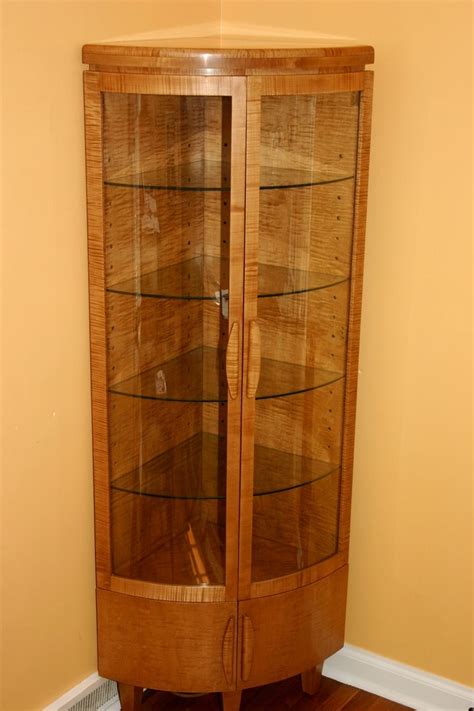 18 posts related to modern curio cabinet. Handmade Corner Curio Cabinet by Whim Wood Custom ...