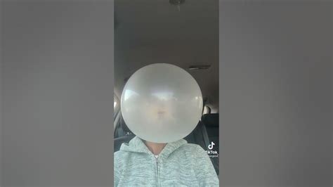 Woman Blows Massive Bubblegum Bubble And It Explodes All Over Her Face Youtube