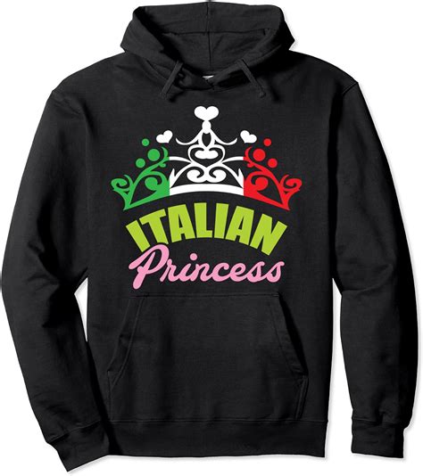 italian princess italy flag pullover hoodie clothing shoes and jewelry