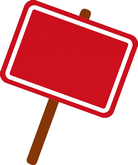 Blank Red Sign Free Stock Photo Public Domain Pictures