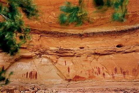 Great Gallery Petroglyphs At Horseshoe Canyon In Canyonland Np In