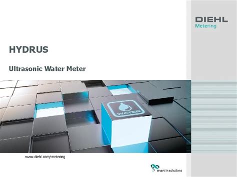 Hydrus Ultrasonic Water Meter Hydrus Applications Main Features