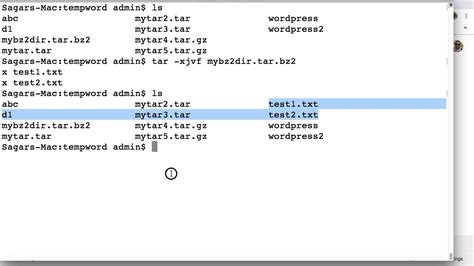 How To Open Or Extract Tarbz2 Files In Mac Terminal Compress And