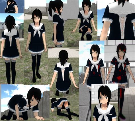 Yandere Sim Customized Uniform Maid Style By The