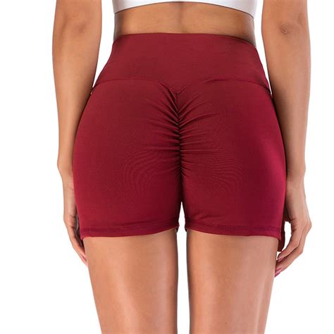 Cross Sexy Women High Waisted Workout Gym Booty Yoga Shorts Sports
