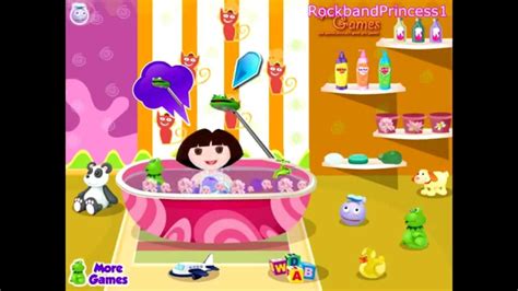 Dora The Explorer Online Games Dora Baby Bath Time Game Youtube