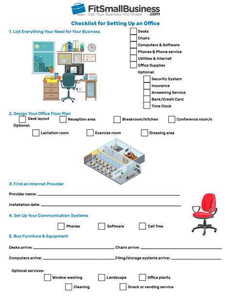New Office Setup Checklist Template