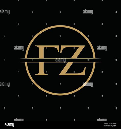 Fz Letter Type Logo Design Vector Template Abstract Letter Fz Logo