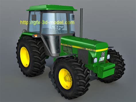 John Deere Tractor 3d Model