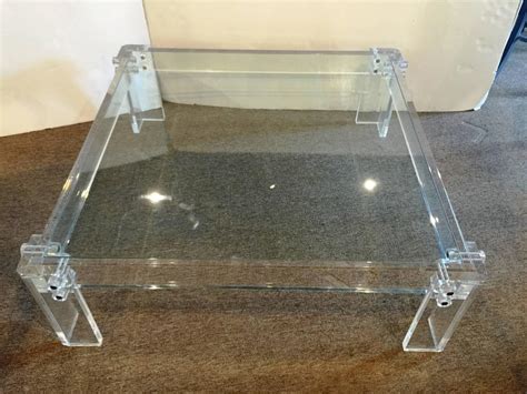 Acrylic coffee tables will add a sleek quality to the room that is highly appealing and have a number of functional benefits. 1970s Glass and Acrylic Square Coffee Table at 1stdibs