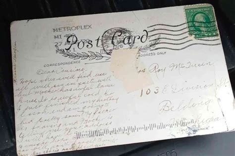 Super-efficient USPS delivers a letter in Michigan 100 years after it ...
