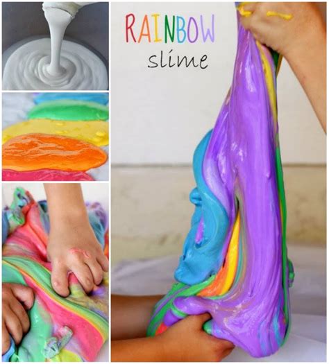 Wonderful Diy Homemade Rainbow Slime