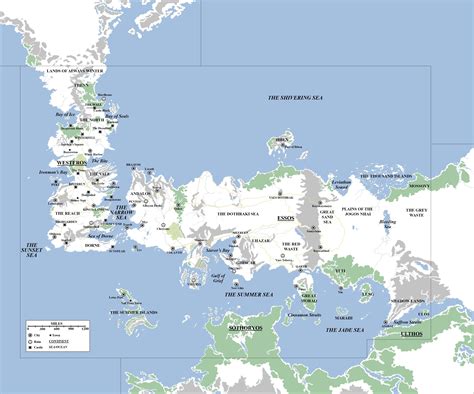 Full Map Of Westeros And Essos