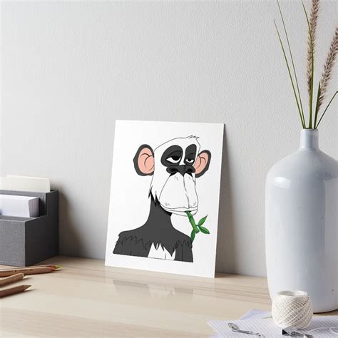 Bored Ape Panda Nft Bamboo Art Board Print For Sale By G G G Redbubble