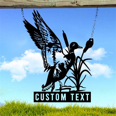 Duck Hunting Custom Text Duck Sign Duck Decor Last Name Sign Duck H