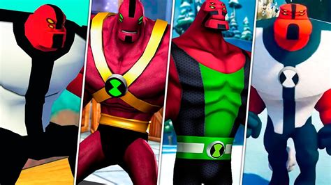 Evolution Of Four Arms In Ben 10 Games Ps2 Ps4 Youtube