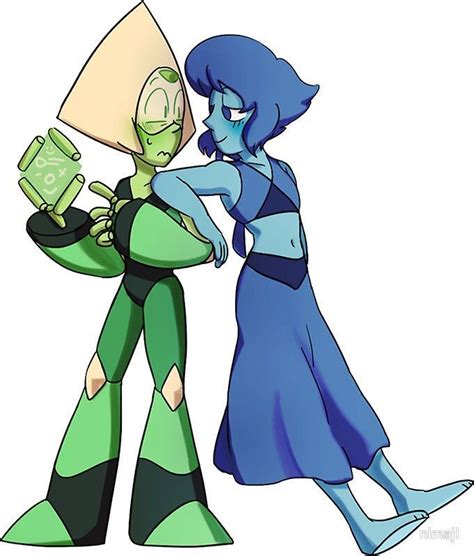 Steven Universe Fan Art Lapis Lazuli Peridot Love Fusion Peridot Steven Universe Steven