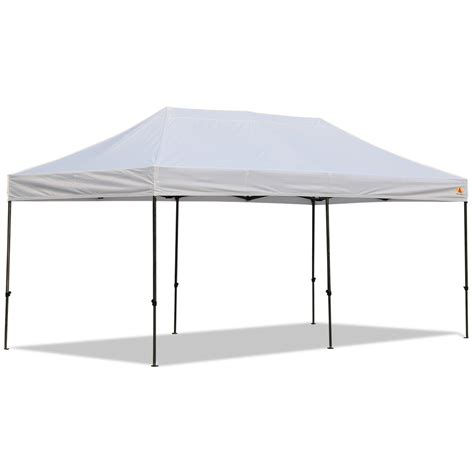 10'x20' canopy valance cover fits a 10'x20' high peak(120 degree corner angle) frame. AbcCanopy 10x20 Deluxe White Pop Up Canopy With Roller Bag ...