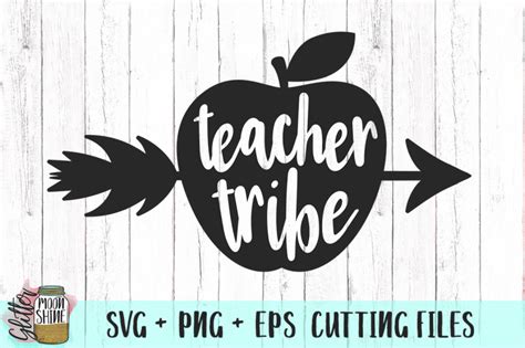 Teacher Tribe Svg Png Dxf Eps Cutting Files By Glitter Moonshine Svg Thehungryjpeg