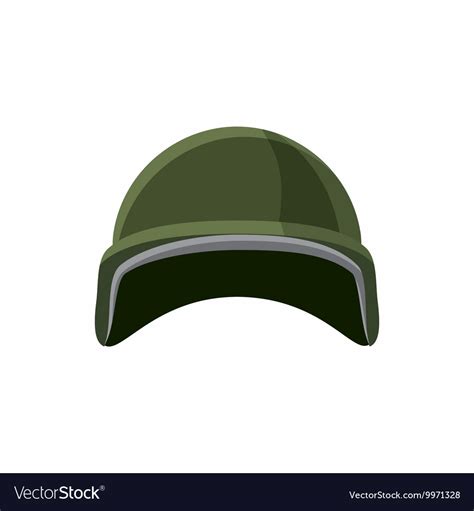 Military Helmet Icon Cartoon Style Royalty Free Vector Image