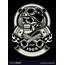 Vintage Biker Skull With Crossed Piston Emblem Vector Image
