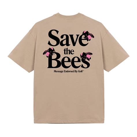 Save The Bees Tee Sand Spring Summer Golf Wang