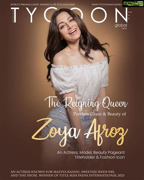 zoya afroz instagram tycoon global magazine presents the reigning queen peerless grace