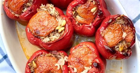 Dolmas Stuffed Bell Peppers In Turkey Are Almost Exclusively Green