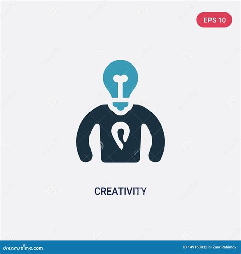 Two Color Creativity Vector Icon From People Skills Concept Isolated