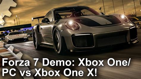 4k Forza Motorsport 7 Demo Xbox One Vs Xbox One X Vs Pc Comparison