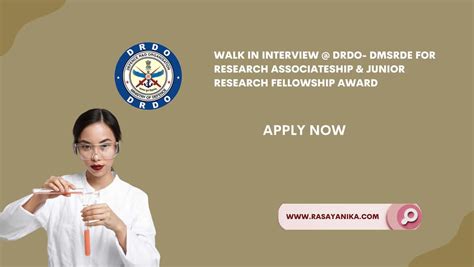 Chemistry Research Associateship And Jrf Award 2022